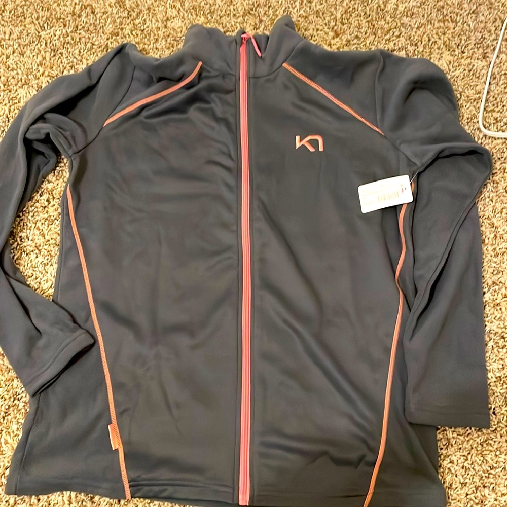 New without tags kari traa gray microfleece xl- washed but never worn -